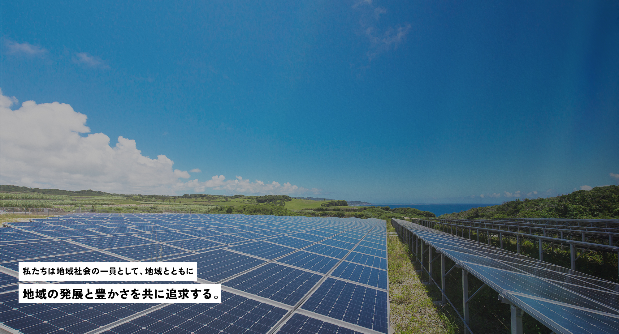 私たちは地域社会の一員として、 地域とともに 地域の発展と豊かさを共に追求する。